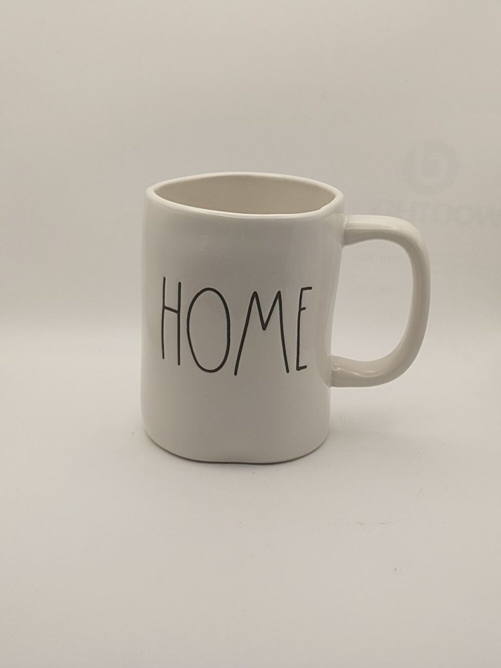 Rae Dunn HOME White Ceramic Mug Artisan Collection By Magenta 12 Oz Dishwasher S